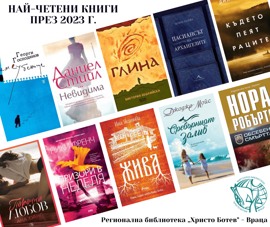 Най-четените книги през 2023 г. в „Заемна за дома“ - Регионална ...